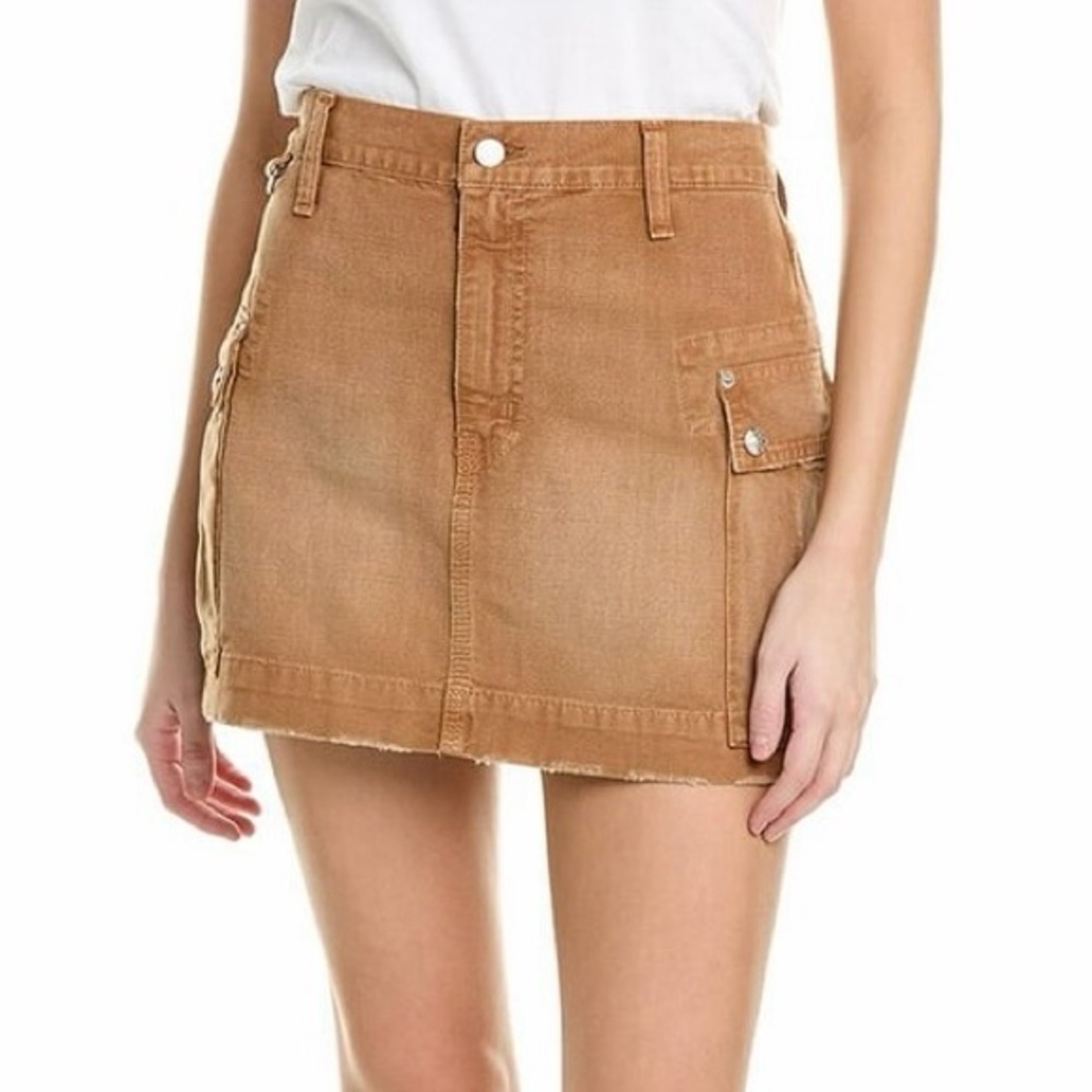NWT RE/DONE Cargo Mini Skirt in Travertino